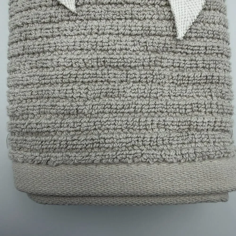 Brooks Brothers Premium Turkish Cotton Finger Tip Towels Set of 2 Taupe Gray NWT